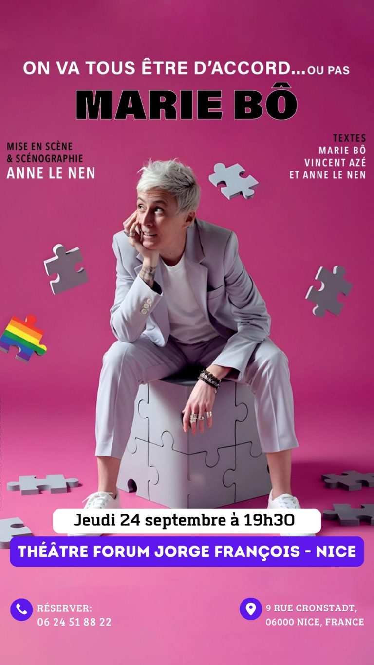 Marie Bô affiche spectacle théatre jorge françois nice